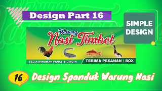 Design Part 16 | Design Spanduk Simple | Spanduk Warung Nasi