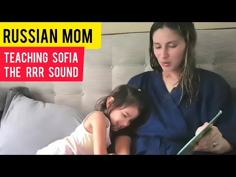 Russian Mom Teaching her Daughter the RRR Sound