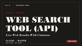 Claude API Web Search Tool: Live Web Access Inside One Request | Claude Master