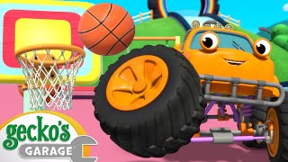 Monster Truck Basketball Challenge! (Boo Boo Song) | Best Cars & Truck Videos For Kids