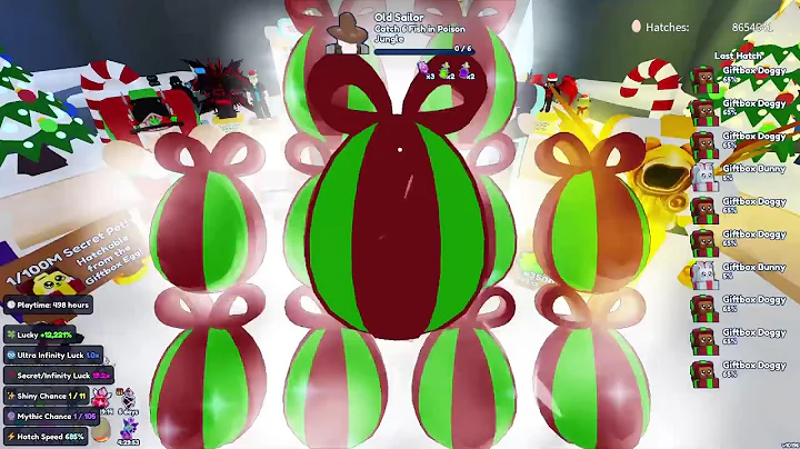 HUGE GIVEAWAYS & *NEW* XMAS PART 2 With Brand new ADMIN ABUSE egg! Bubble Gum Simulator infinity!