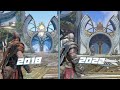 GOW Ragnarok VS GOW 2018 Comparison Alfheim Temple of Light Changes