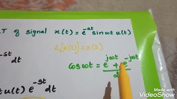 Laplace Transform/Problem#1/Signals and Systems/Tamil