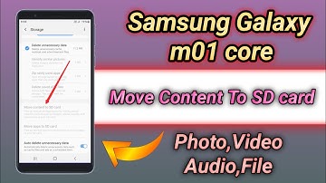 Samsung Galaxy m01 core Move Content To SD card Photo Video Audio File