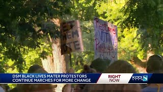 BLM protesters continue to march for change
