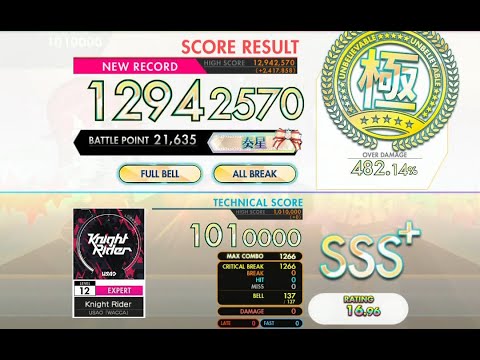 [オンゲキ bright MEMORY] Knight Rider (EXPERT) ABFB理論値 [外部出力]