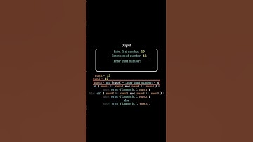 Else If || Largest From Three Numbers(part2) || DSA || Python || Animation #coding #python #shorts