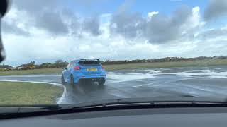 Focus RS V GR Yaris in the wet