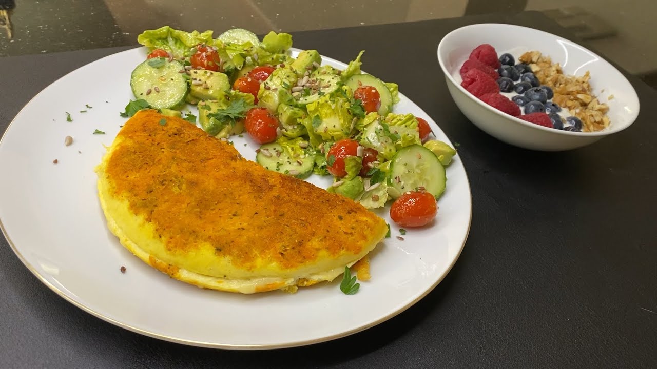 فطور سريع غني بالبروتين بدون خبز أو غلوتين 💪💪💪