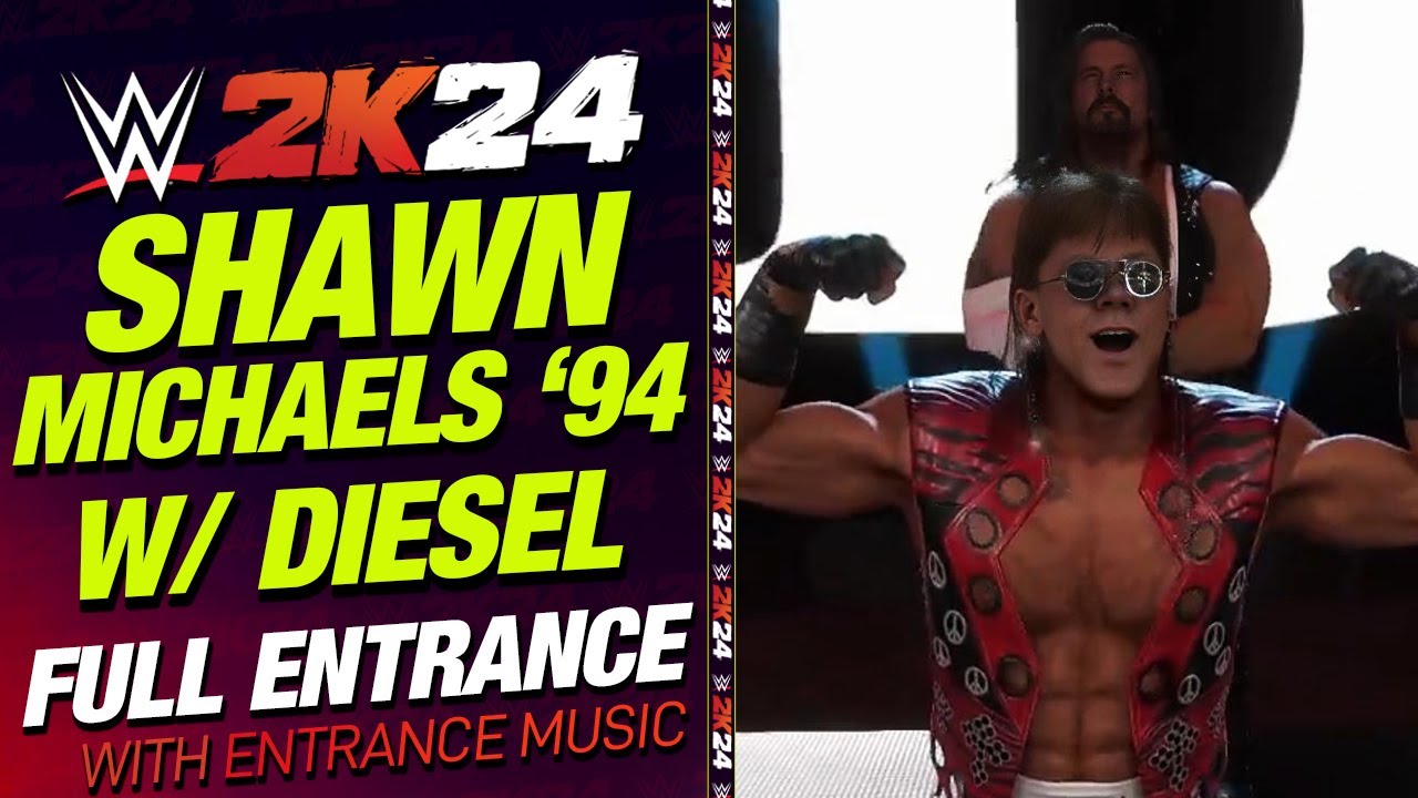 SHAWN MICHAELS 94 W/ DIESEL WWE 2K24 ENTRANCE - #WWE2K24 SHAWN MICHAELS