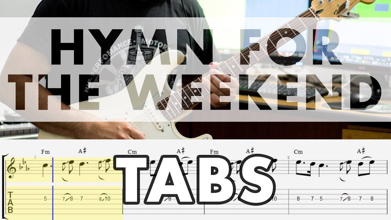 kunci gitar lagu hymn for the weekend kunci gitar lagu hymn for the weekend
