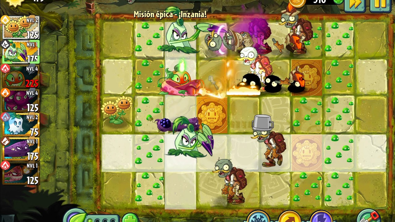 Jugando con mis plantas favoritas Plants vs Zombies 2 - YouTube