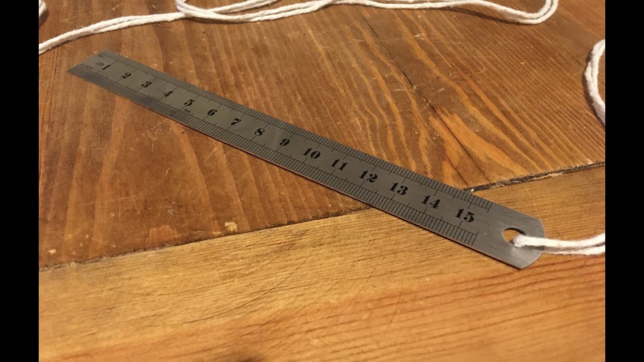 Making A Bullroarer Out Of A Ruler