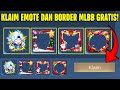 LOGIN SEKARANG! KLAIM EMOTE SORA GRATIS DAN 3 BORDER AVATAR CHRISTMAS MLBB 2025 ! EVENT MLBB TERBARU