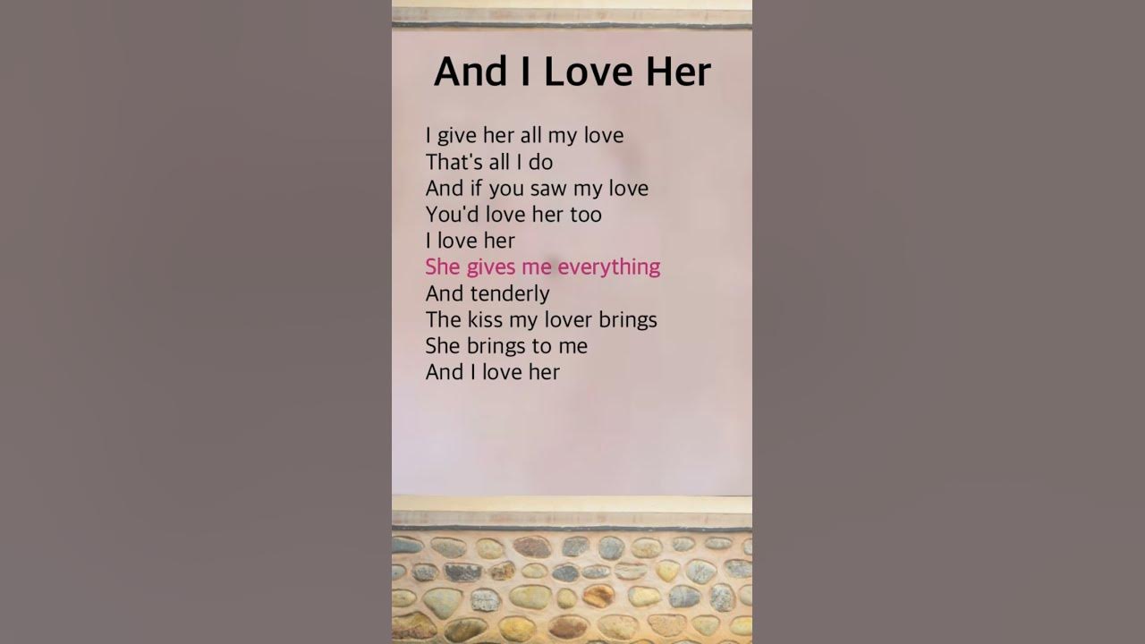 And I Love Her | The Beatles