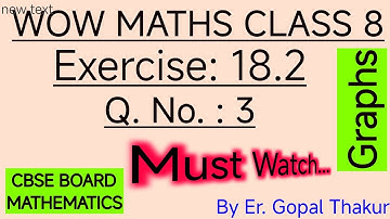 Wow Maths Class 8 Chapter 18 Exercise 18.2 | Wow Maths Class 8 Exercise 18.2 Question Number 3