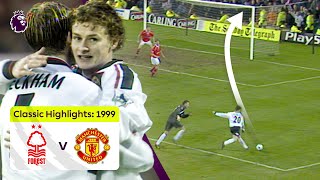 SUPER SUB Ole Gunnar Solskjaer scores 4! | Nott'm Forest 1-8 Man Utd | Premier League highlights