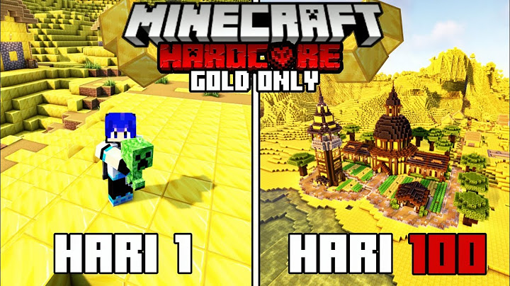 I Survived 100 Days in Gold Only World in Hardcore Minecraft