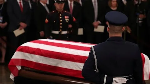 Late President Bush lies in state in US Capitol