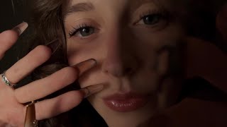 SUPER CLOSE ASMR you asked for lens taps with XXL nails