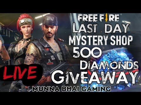 500 DIAMONDS GIVEAWAY - 90% OFF MYSTERYSHOP - Free Fire ...