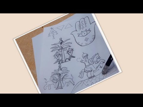 رسم رموز الفن الشعبى Art Nesrensoltan3231 
