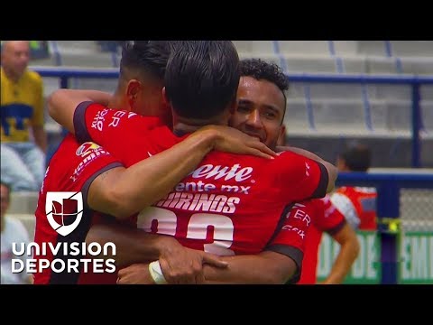 Pumas deja crecer a Lobos BUAP y Chirinos empata el partido