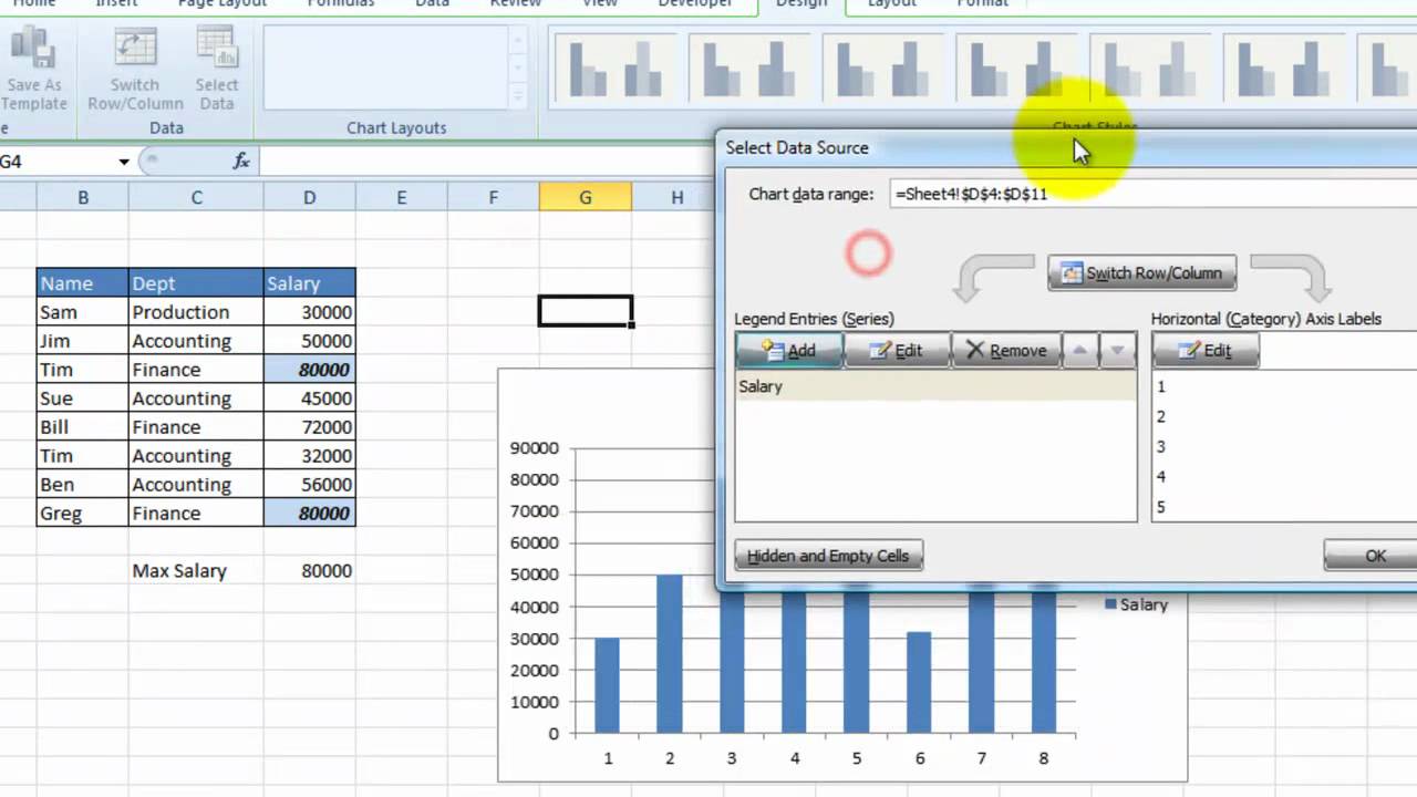 Create A Chart In Excel