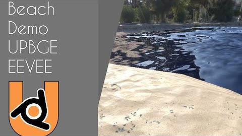 UPBGE EEVEE Beach Demo//Realistic Sand & Water | Mohamed Technology |