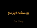Don Covay - You Must Believe Me