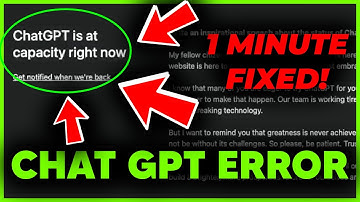 Chat GPT is at Capacity Right Now, Get Notified when We