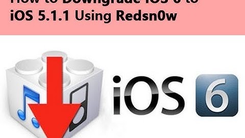 How to downgrade iOS 6 to iOS 5.1.1 On A4 Devices