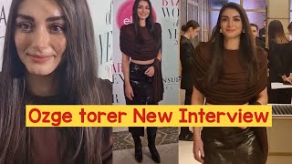 Ozge Torer New Interview in Harper women of the 2025#özgetörer