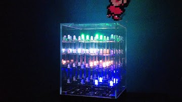 4x4 multicolored LED cube