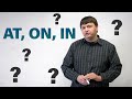 English Grammar - Prepositions of Place - AT, ON, IN