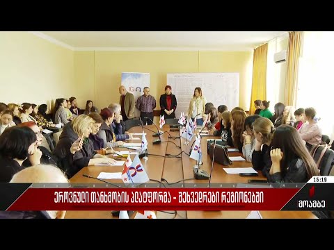 ეროვნული თანხმობის პლატფორმა - შეხვედრები რეგიონებში