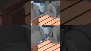 ENCY CAM Mill 4 Axis Simulation #encycam #sprutcam #cadcamcnc #cadcamsolution #cncsoftware