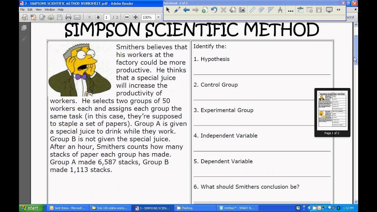 Simpson answer key - YouTube Throughout Simpsons Variables Worksheet Answers