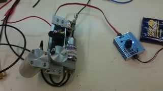 Rc hydraulic system operate with single channel, homemade