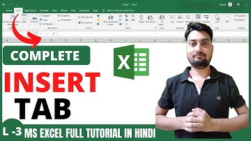 MS Excel Insert Tab function in Hindi - Insert Tab in excel | Excel tutorial for beginners in Hindi