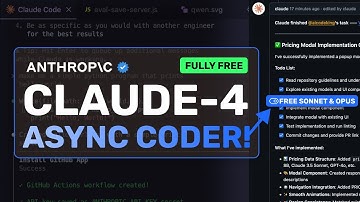 Claude 4 ASYNC Coder + Cline, Roo, Kilo + Free API Credits: RIP Codex & Jules! This is INSANE!