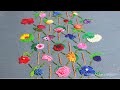 24 Hand Embroidery flowers tutorial,Multiple flower embroidery,Diy Work,फूल की कढ़ाई,ফুলের কারুকাজ