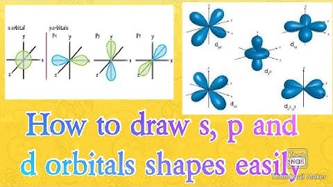 How to draw the shapes of s p d orbitals in easyway/ the shape of orbitals