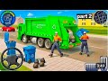 Garbage Trash Truck Realistic Simulator 3D - City Road Garbage Dumper Truck Games - Android GamePlay