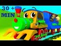 The Wheels On The Train Go Round And Round | Plus Wheels On The Bus By SmartBabySongs