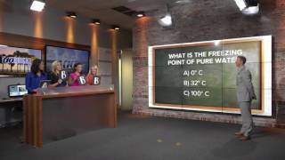 What is the freezing point of pure water?