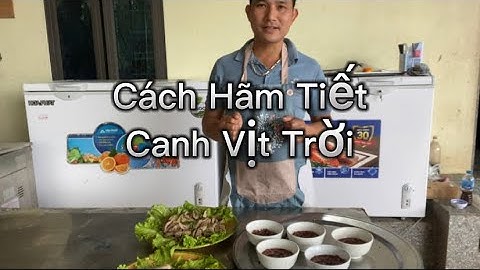 Cách hãm tiết canh vịt trời đơn giản, dễ làm | Hoàng Quân Vlog