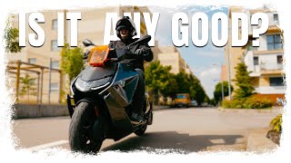 Going to Work on an ELECTRIC Scooter! BMW CE04 First Ride Impressions