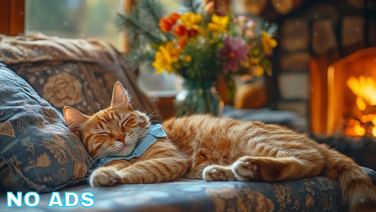12 Hours Cat Calming Music 🌊 Cat Sleep Music - Extended Calm Flow For Cat Anxiety Relief