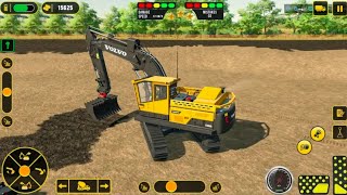 Road Builder Construction Simulator- #80 Heavy Excavator Crane Loading Dump Truck - Android GamePlay screenshot 3